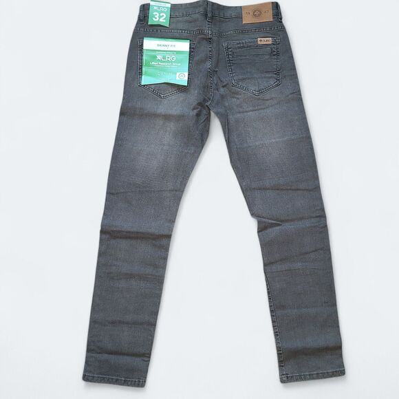LRG Lifted Research Group Men's Jeans Skinny Fit Stretch Denim Grey Wash 32x30 - Picture 2 of 11
